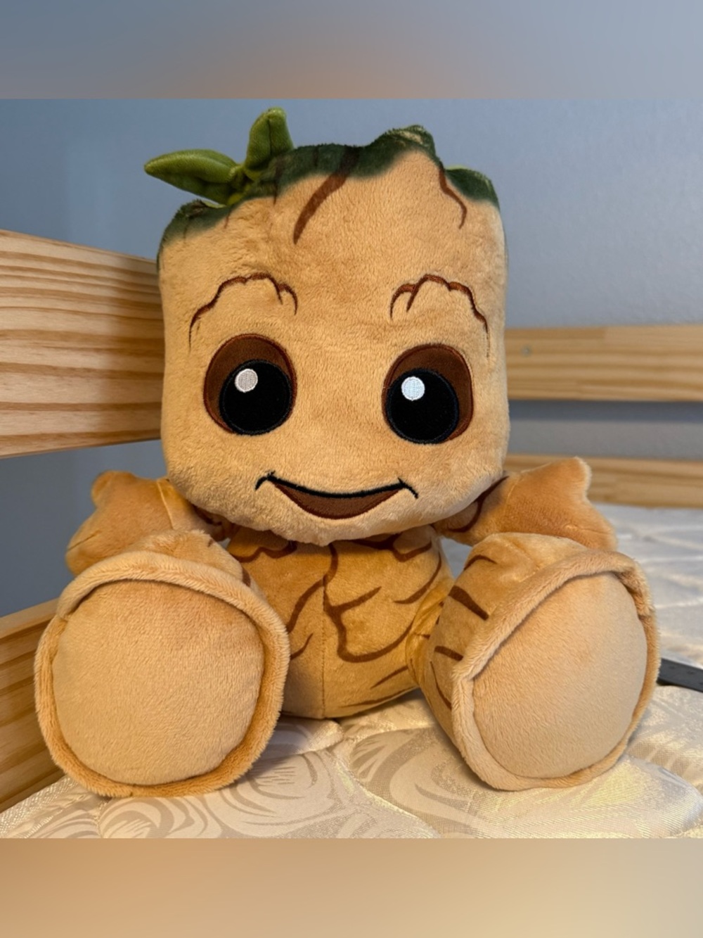 Disney Marvel Baby Groot Big Feet Guardians of The Galaxy 10” Plush EUC